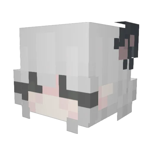 ilyklem Minecraft avatar head, 3D render