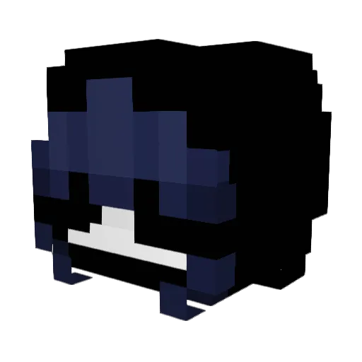 ilykora Minecraft avatar head, 3D render