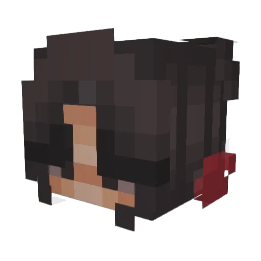 ilymae Minecraft avatar head, 3D render