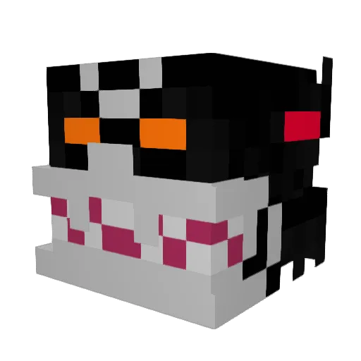 ilyring Minecraft avatar head, 3D render