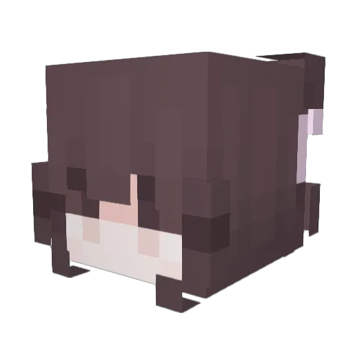 ilysnow Minecraft avatar head, 3D render