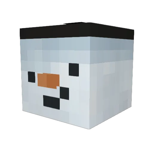 ilyspike Minecraft avatar head, 3D render