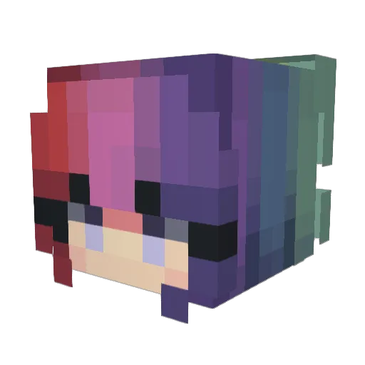 ilyt_ Minecraft avatar head, 3D render