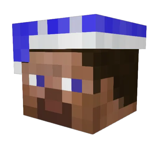 ilyvalor Minecraft avatar head, 3D render