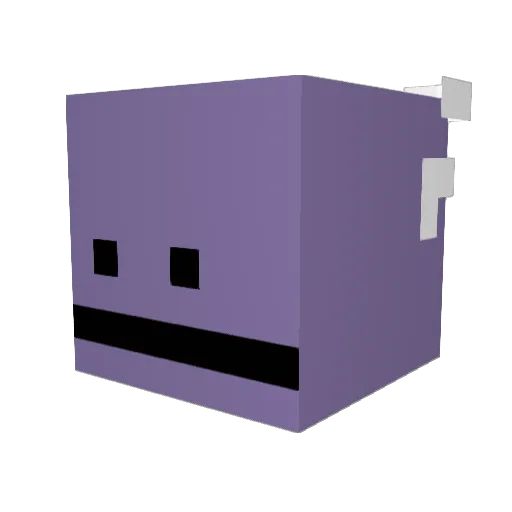 ilyvoxai Minecraft avatar head, 3D render