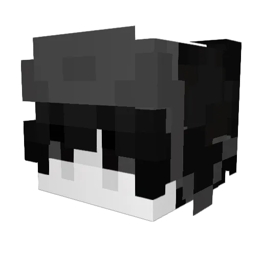 ilyvvs Minecraft avatar head, 3D render