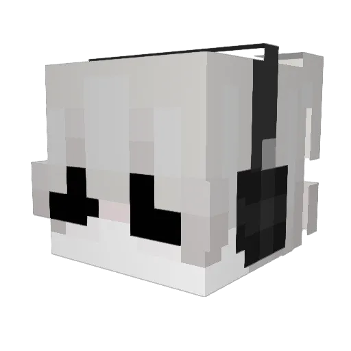 ilzul Minecraft avatar head, 3D render