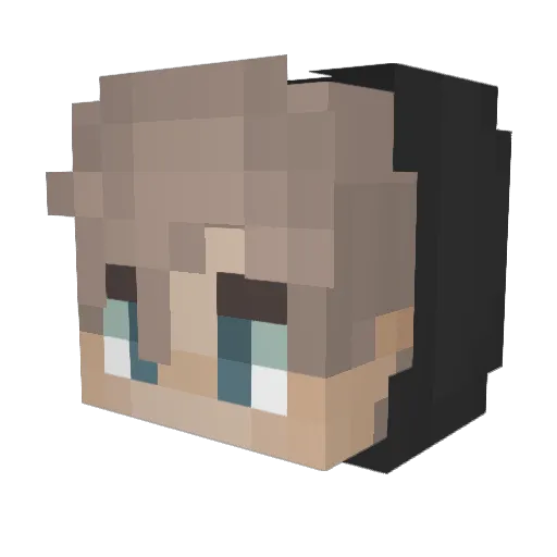 imAnki Minecraft avatar head, 3D render
