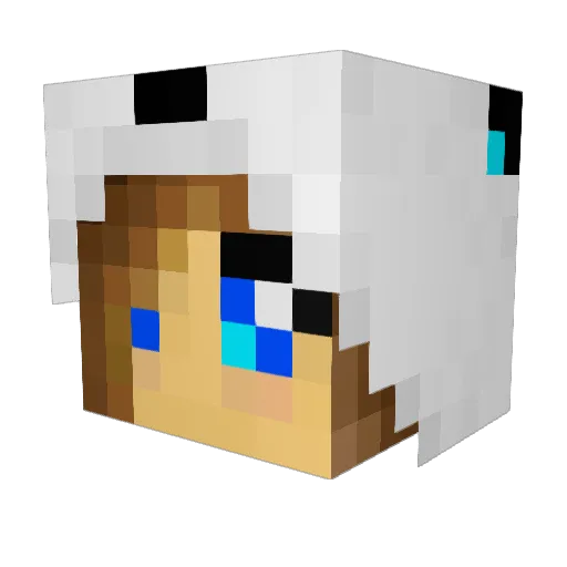 imBadAtMC Minecraft avatar head, 3D render