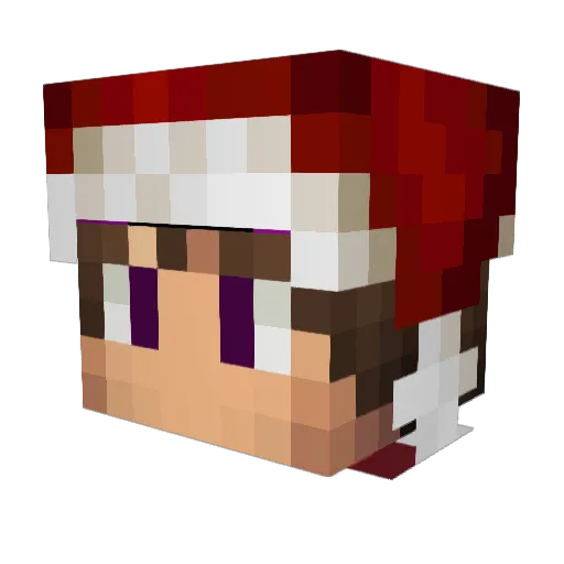 imCREEDO Minecraft avatar head, 3D render