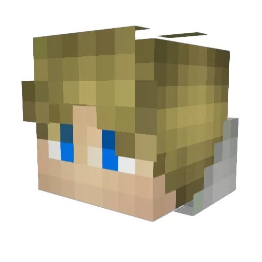 imChxnce Minecraft avatar head, 3D render