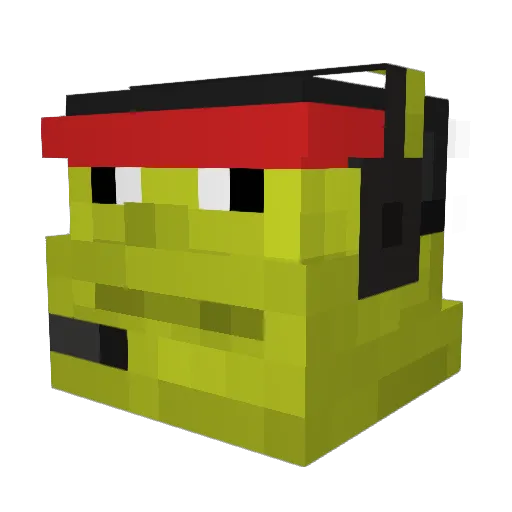 imDiuxx Minecraft avatar head, 3D render