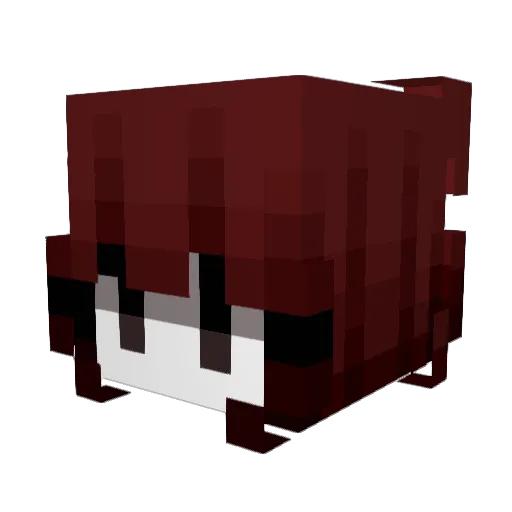 imEvee Minecraft avatar head, 3D render