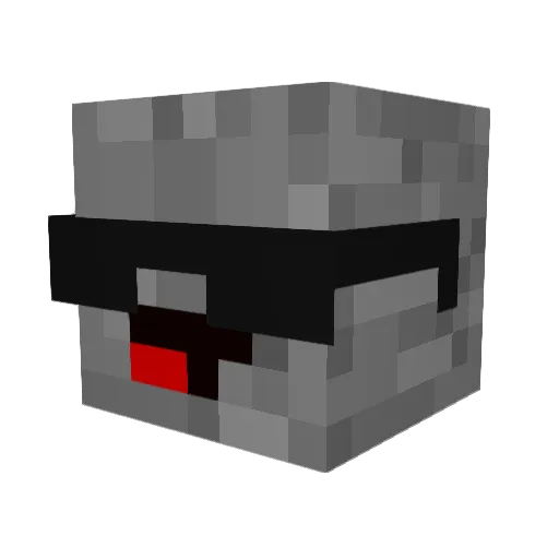 imGaspard Minecraft avatar head, 3D render
