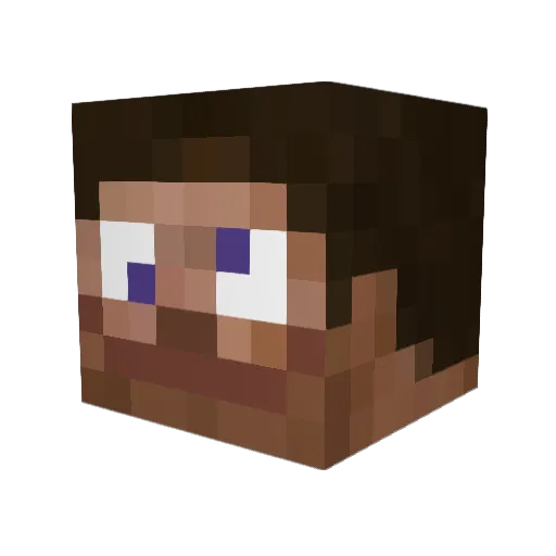imGogy Minecraft avatar head, 3D render