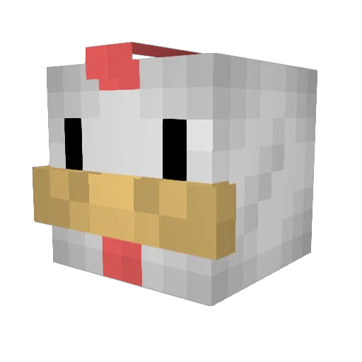 imKizzo Minecraft avatar head, 3D render