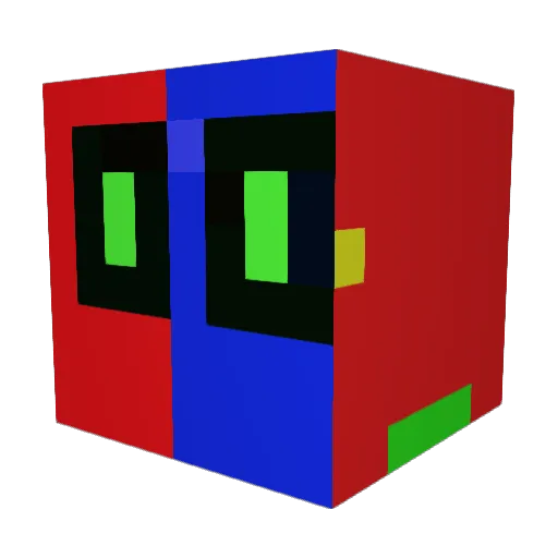 imLES Minecraft avatar head, 3D render