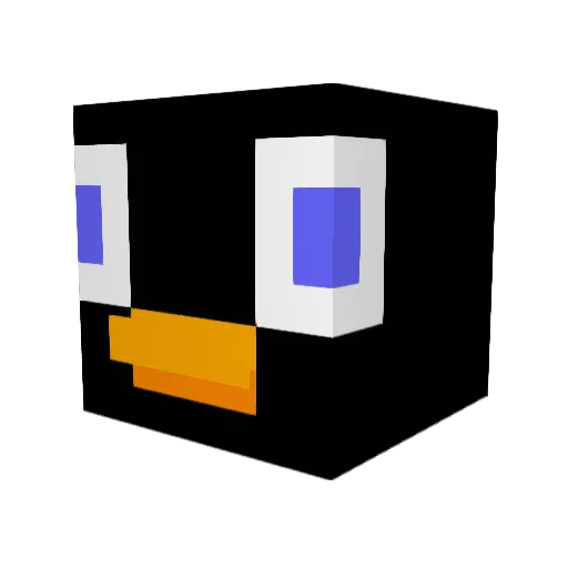 imLemm Minecraft avatar head, 3D render