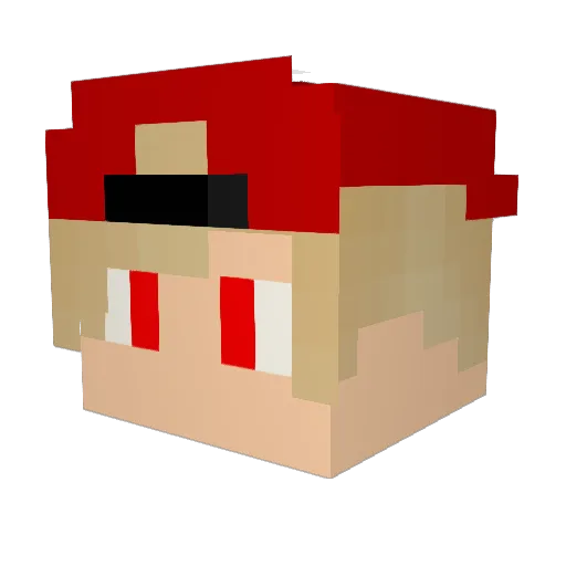 imNeGaT1Ve Minecraft avatar head, 3D render