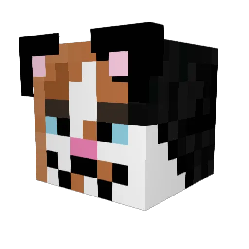 imPuthy Minecraft avatar head, 3D render