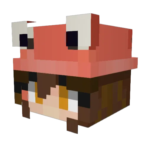 imRozzy Minecraft avatar head, 3D render