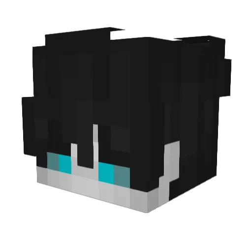 imShulu Minecraft avatar head, 3D render