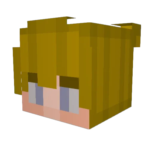 imSpina Minecraft avatar head, 3D render