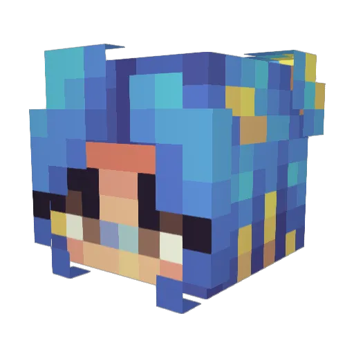 imTryzenn Minecraft avatar head, 3D render