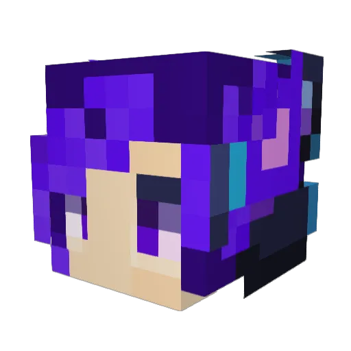 imVelvet Minecraft avatar head, 3D render