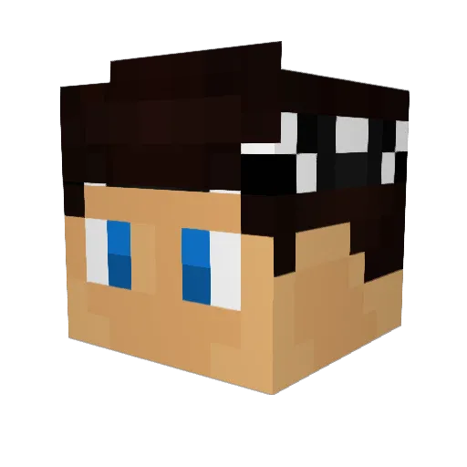 imZimen Minecraft avatar head, 3D render