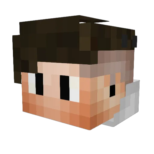im_Mohammed_YT Minecraft avatar head, 3D render