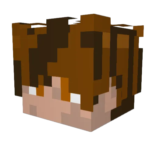 im_Sai Minecraft avatar head, 3D render