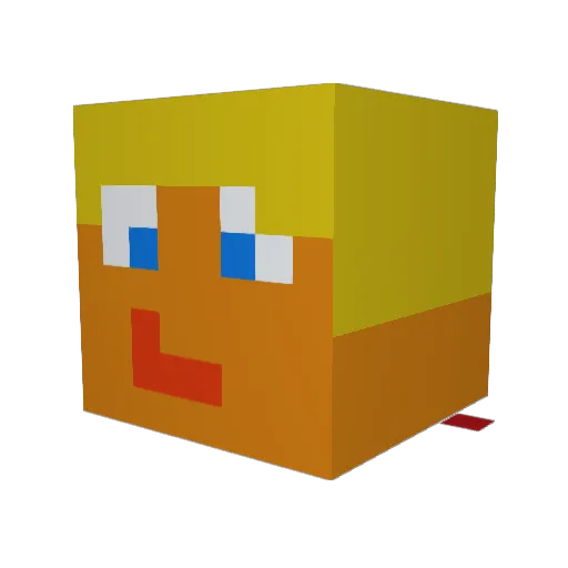 im_constipated10 Minecraft avatar head, 3D render