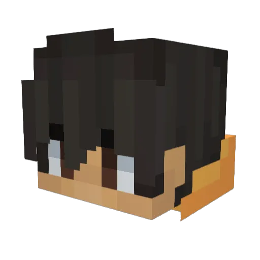 im_drope Minecraft avatar head, 3D render