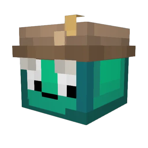 im_kal Minecraft avatar head, 3D render