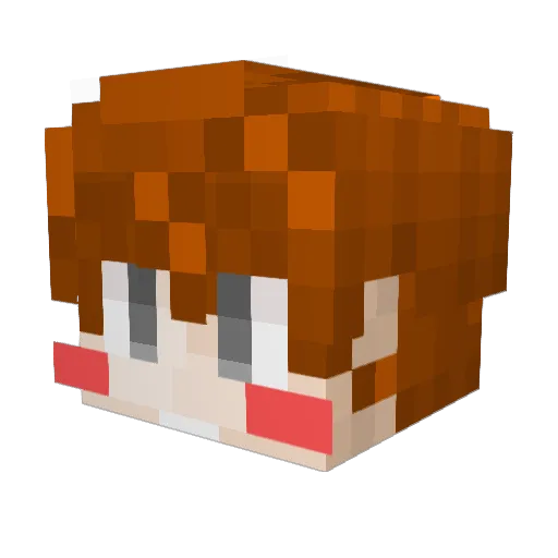 im_kiing Minecraft avatar head, 3D render
