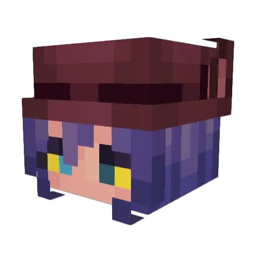 im_niko__ Minecraft avatar head, 3D render