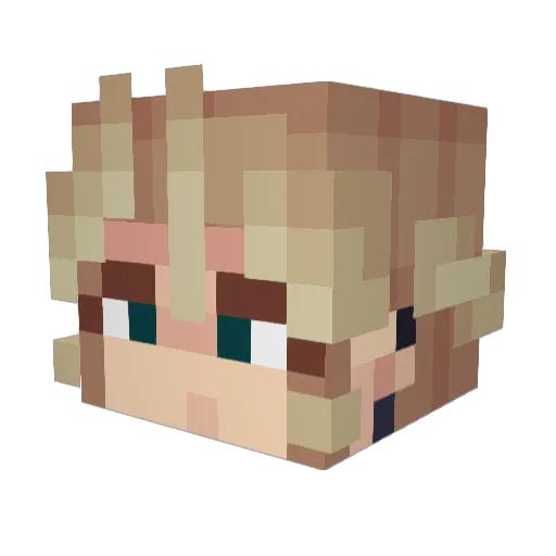 im_tigris Minecraft avatar head, 3D render