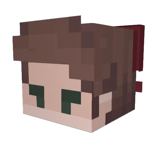 imaTwig Minecraft avatar head, 3D render