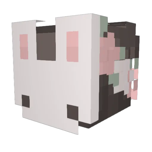 ima_bunny Minecraft avatar head, 3D render