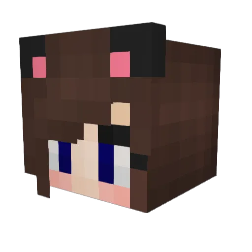 ima_jellybean Minecraft avatar head, 3D render