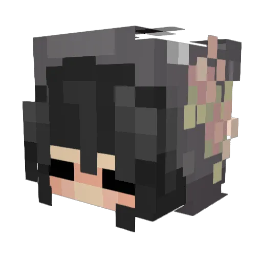 imabitAud Minecraft avatar head, 3D render