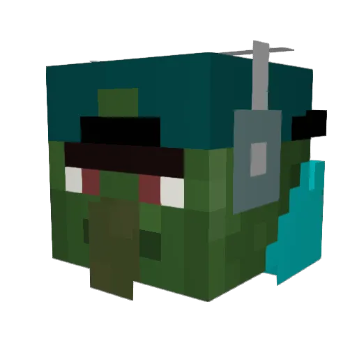 imablackboy69 Minecraft avatar head, 3D render