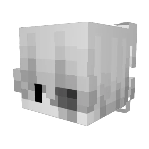 imachud_ Minecraft avatar head, 3D render