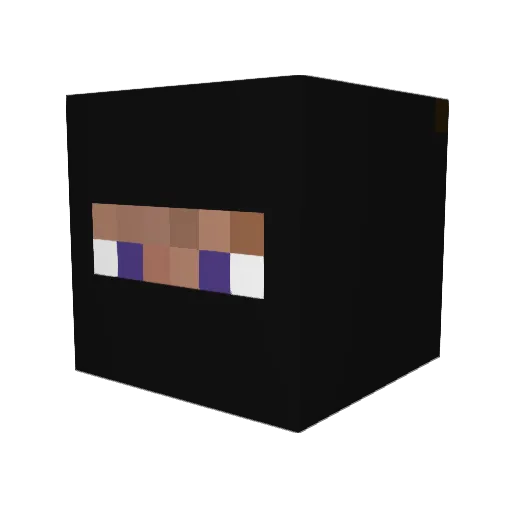 imadabest Minecraft avatar head, 3D render
