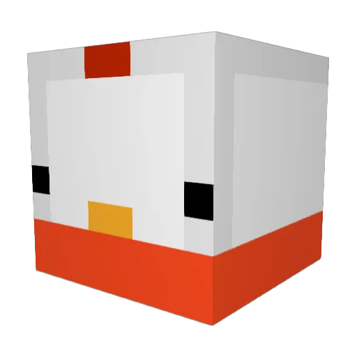 imaduck02 Minecraft avatar head, 3D render