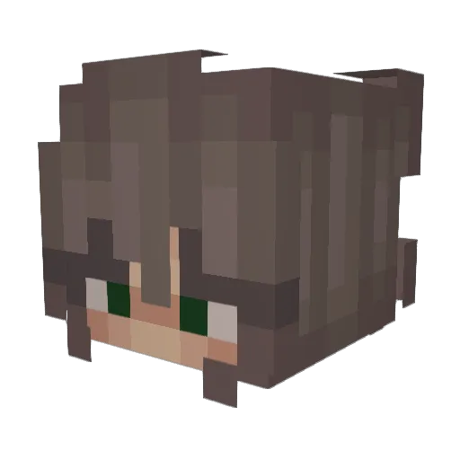 imaezyi Minecraft avatar head, 3D render