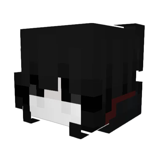 imaginary_girl Minecraft avatar head, 3D render