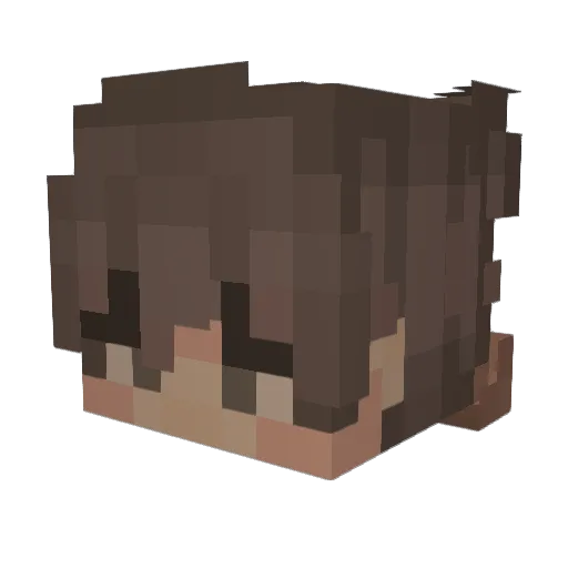 imagineayooo Minecraft avatar head, 3D render