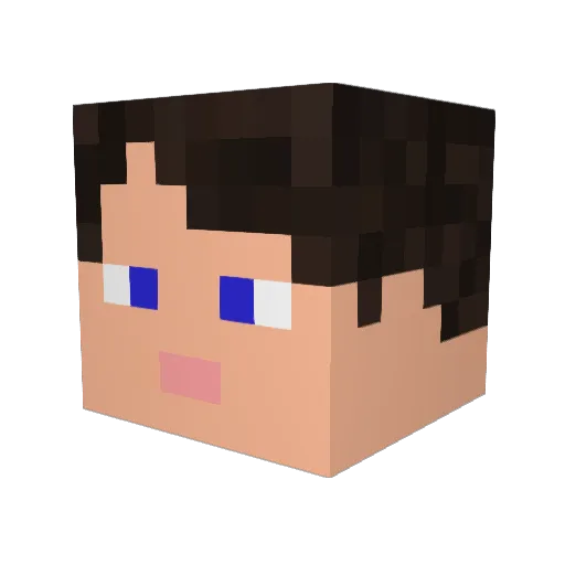 imaginee62 Minecraft avatar head, 3D render